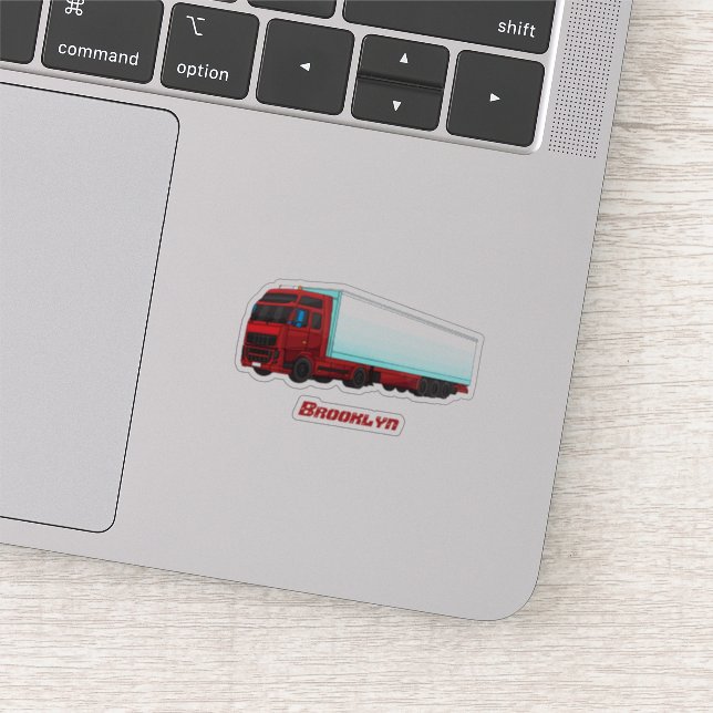 Sticker Illustration de camion roumain (Détail)