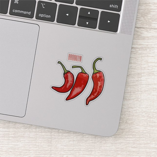 Sticker Illustration de chili (Détail)