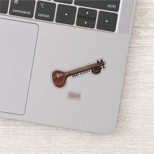 Sticker Illustration de dessin de Sitar