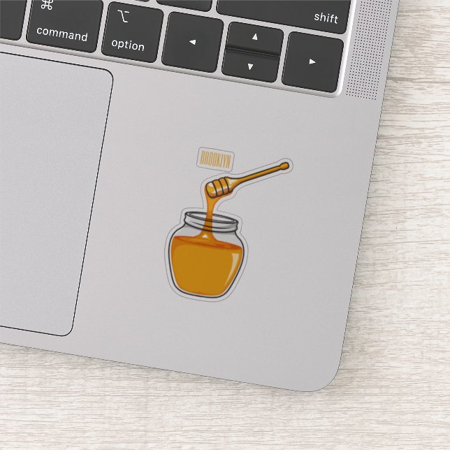 Sticker Illustration de dessin sur le miel (Détail)