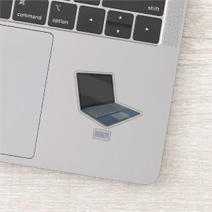 Sticker Illustration de dessin sur ordinateur portable