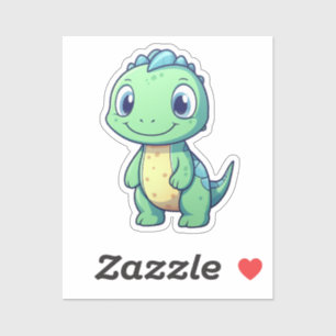 Sticker Illustration de dinosaure de dessin