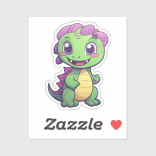 Sticker Illustration de dinosaure de dessin