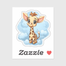 Illustration de girafe de dessin animé