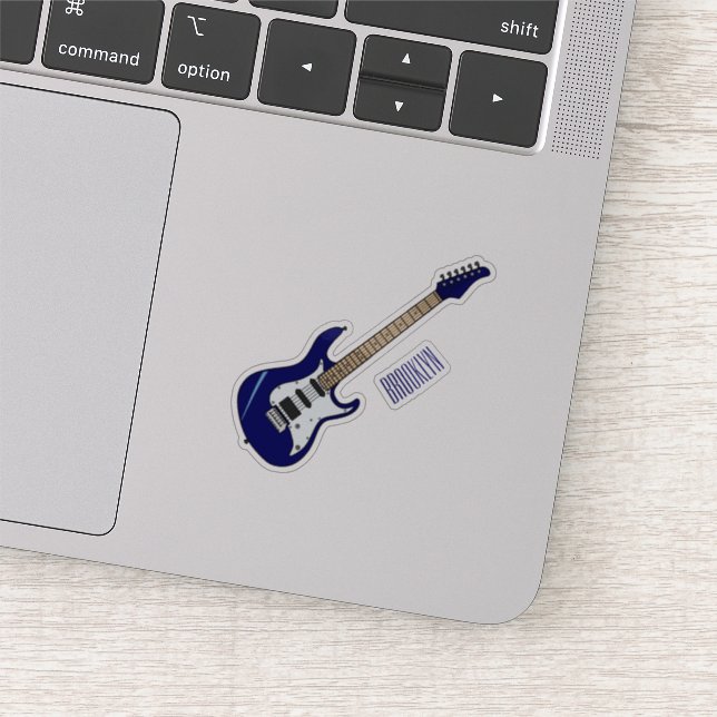 Sticker Illustration de guitare électrique (Détail)