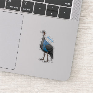 Sticker Illustration de la caricature de la vautour
