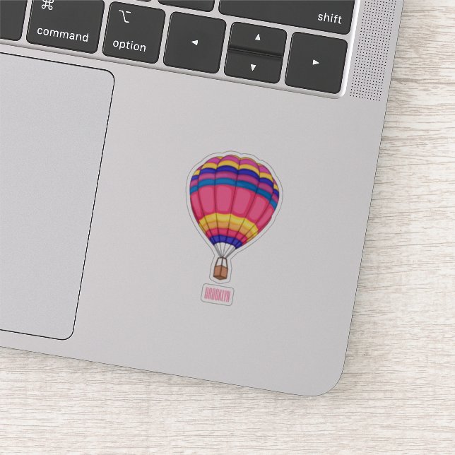 Sticker Illustration de la montgolfière (Détail)