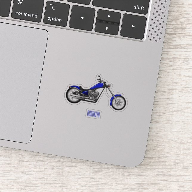 Sticker Illustration de la moto à hélico (Détail)