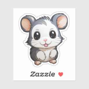 Sticker Illustration de la souris de dessin