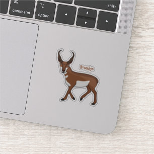 Sticker Illustration de l'antilope Pronghorn