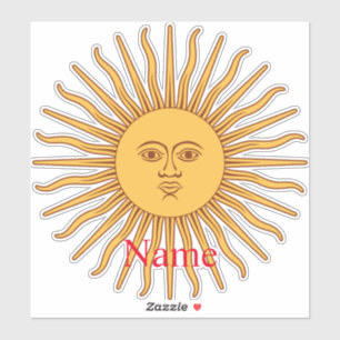 Sticker Illustration de l'art face soleil Thunder_Cove