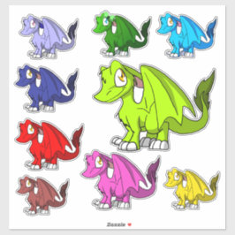Sticker Illustration de l'Imaginaire mignon Kawaii SD Furr