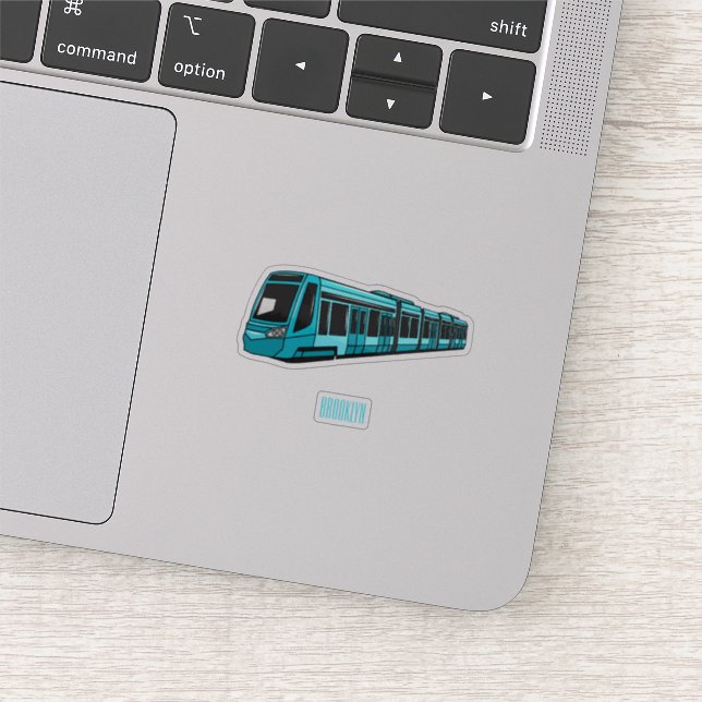 Sticker Illustration de locomotive électrique (Détail)
