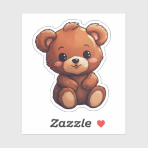 Sticker Illustration de l'ours de dessin