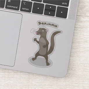 Sticker Illustration de mignonne mangouste