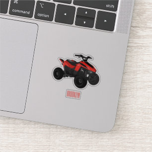 Sticker Illustration de Quad bike atv
