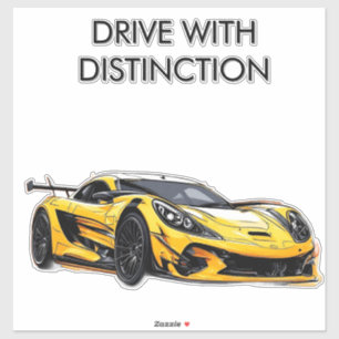 Sticker Illustration de voiture de sport moderne