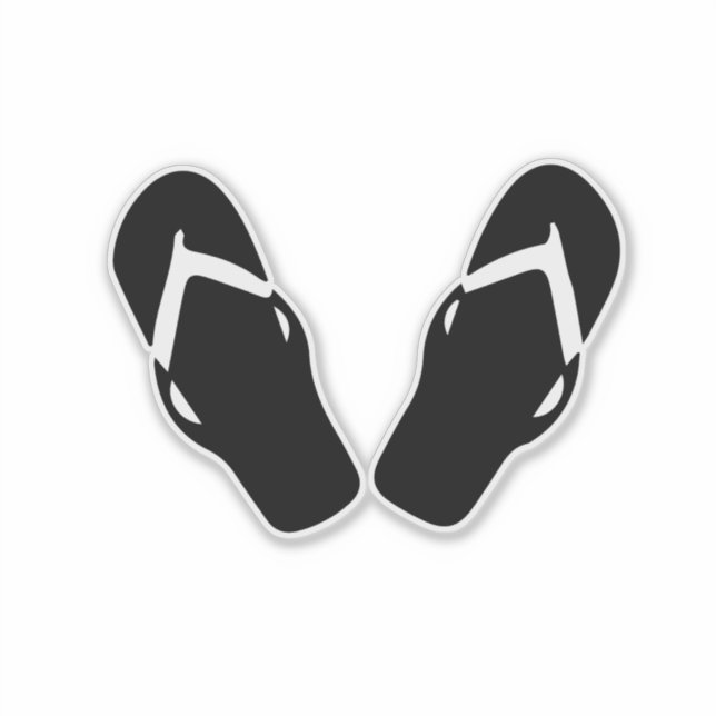 Sticker Illustration des tongs (Devant)