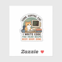 Illustration d'humour de programmeur de chat de ca