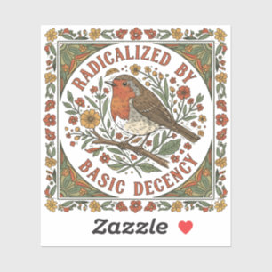 Sticker Illustration d'oiseau radicalisé par la décence él