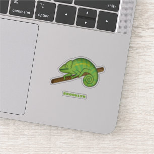Sticker Illustration du caméléon de la parson