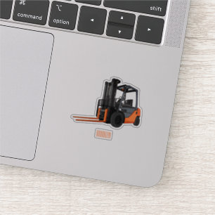 Sticker Illustration du chariot élévateur