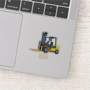 Sticker Illustration du chariot élévateur