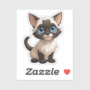 Sticker Illustration du chat de dessin