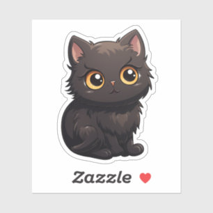 Sticker Illustration du chat de dessin