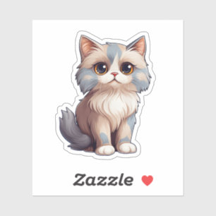 Sticker Illustration du chat de dessin