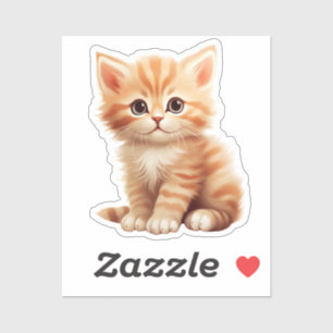 Sticker Illustration du chat de dessin