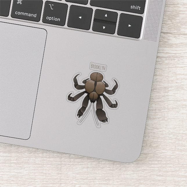 Sticker Illustration du crabe de coco (Détail)