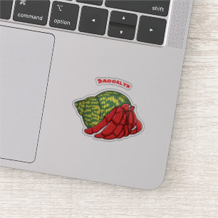 Sticker Illustration du crabe mignon