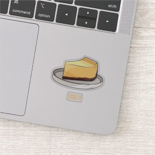 Sticker Illustration du dessin animé Cheesecake