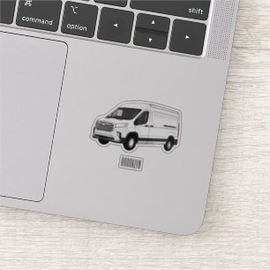 Sticker Illustration du fourgon de livraison