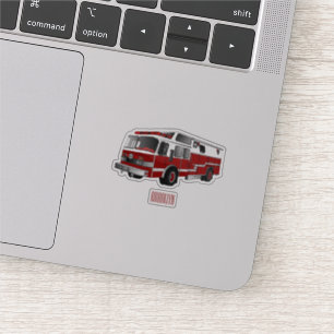 Sticker Illustration du moteur à incendie