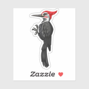 Sticker Illustration du pictogramme du pic bois mou