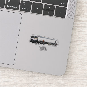 Sticker Illustration du transport de carburant par camion-