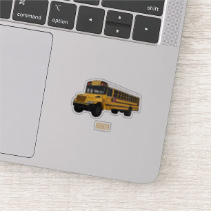 Sticker Illustration d'un autobus scolaire
