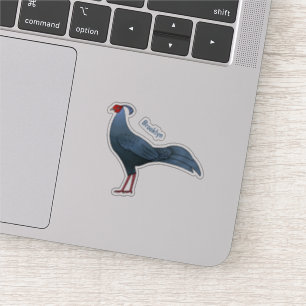 Sticker Illustration d'un oiseau siamois victime d'un tir