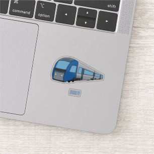 Sticker Illustration d'un train électrique
