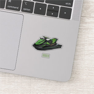 Sticker Illustration Jet ski