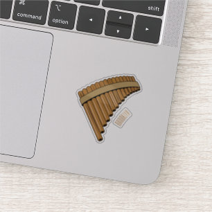 Sticker Illustration Pan flûte / panpipes