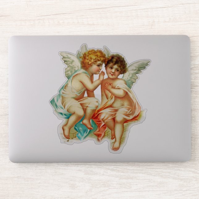 Sticker Illustration vintage Ephemera Angel Cherubs (Ordinateur)