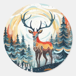Sticker im Schnee halten
