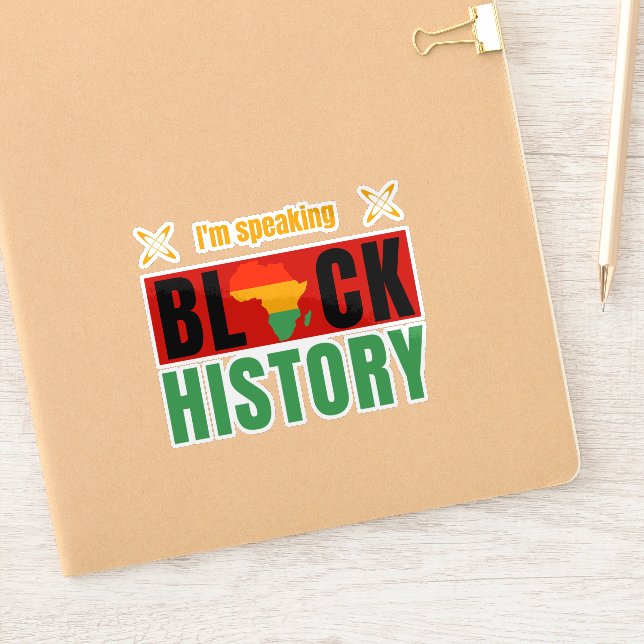 Sticker I'm Speaking Black History Month Teacher  (Carnet)
