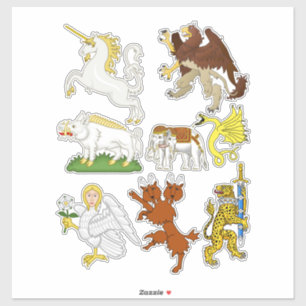 Sticker Imaginaire de dessin animé Bêtes et créatures Art