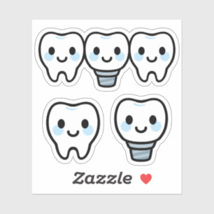 Sticker Implant dentaire souriant