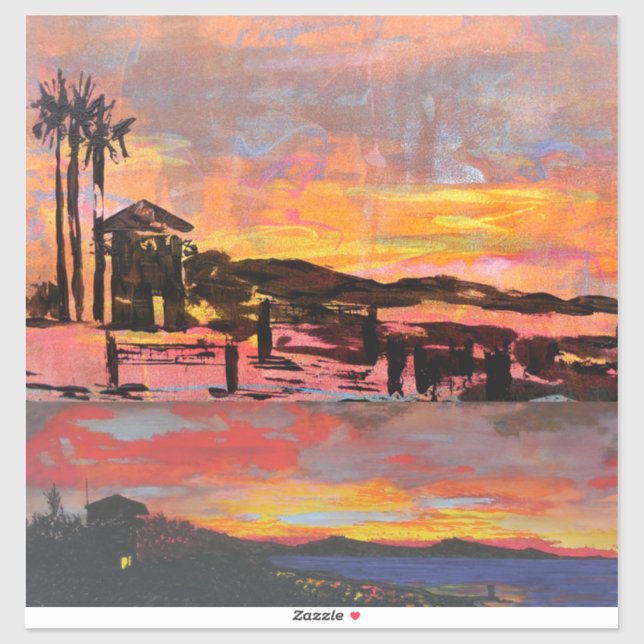 Sticker Impressionniste, même point de vue, levain doheny  (Feuille)