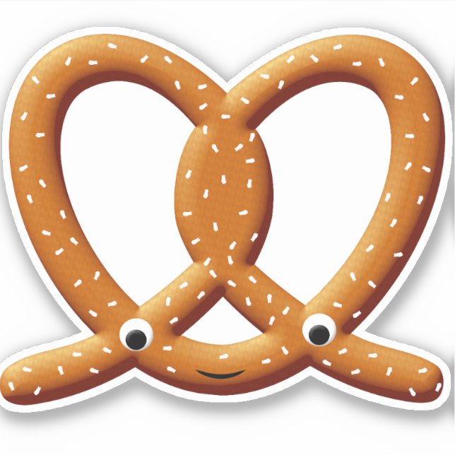 Sticker Imprimantes de dessin Cute Pretzel (Devant)